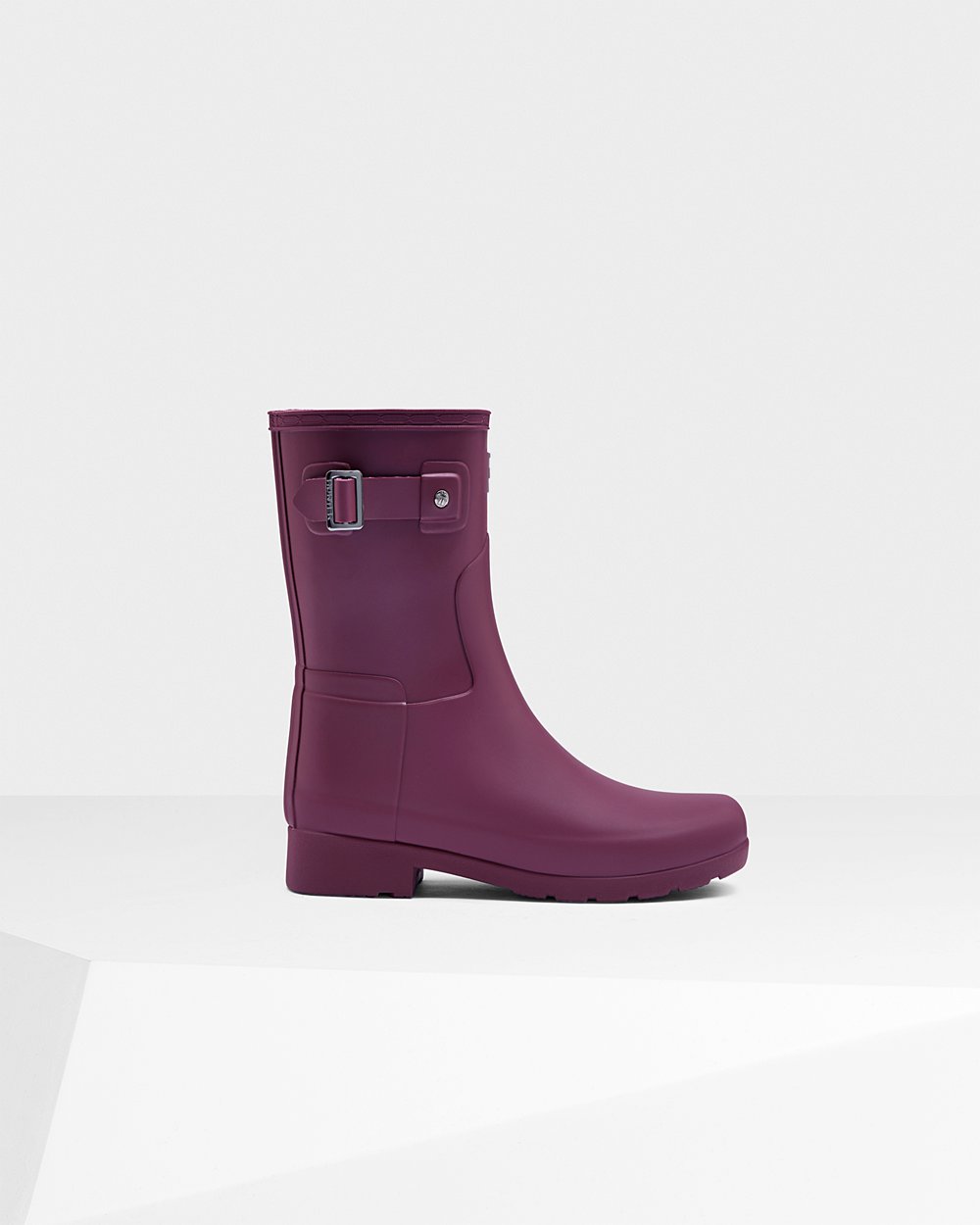 Hunter Mujer Refined Slim Fit - Botas de Lluvia Moradas - 652-OPDYIG